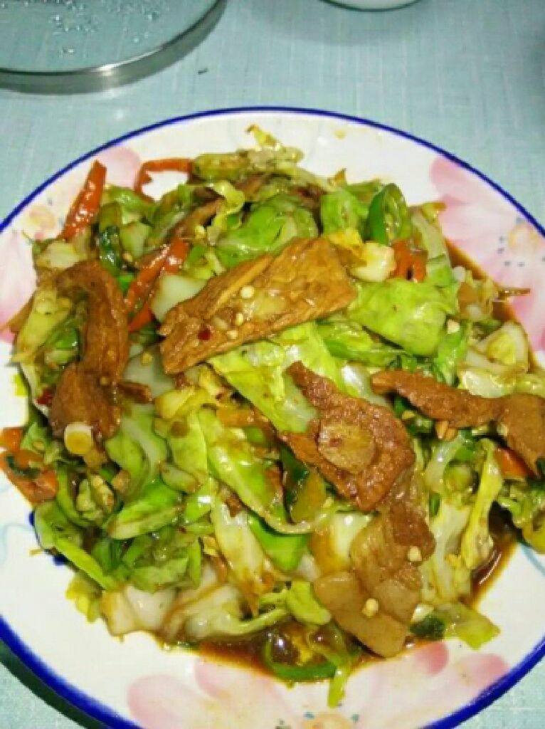 自制(干锅包菜)