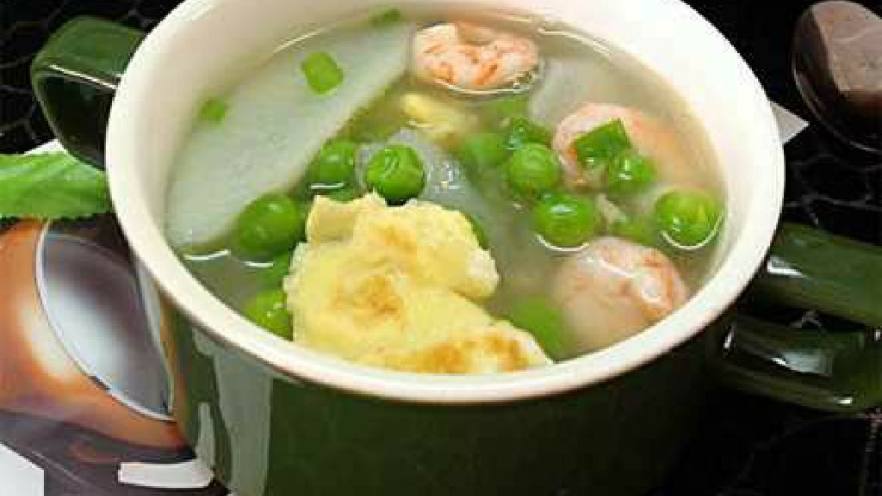山药虾仁汤