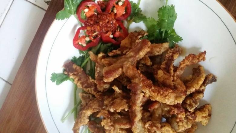 煎瘦肉条