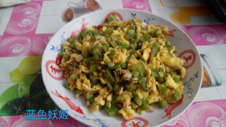 苦瓜丁炒蛋