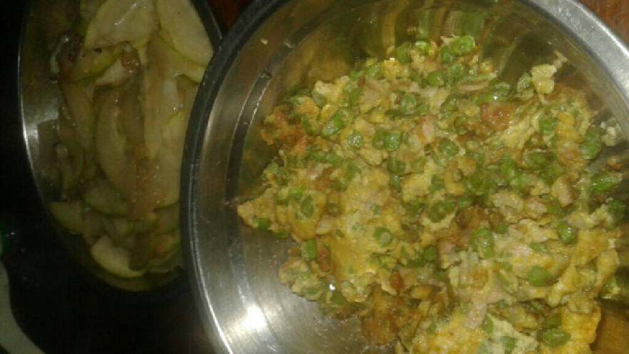 豆角瘦肉煎蛋