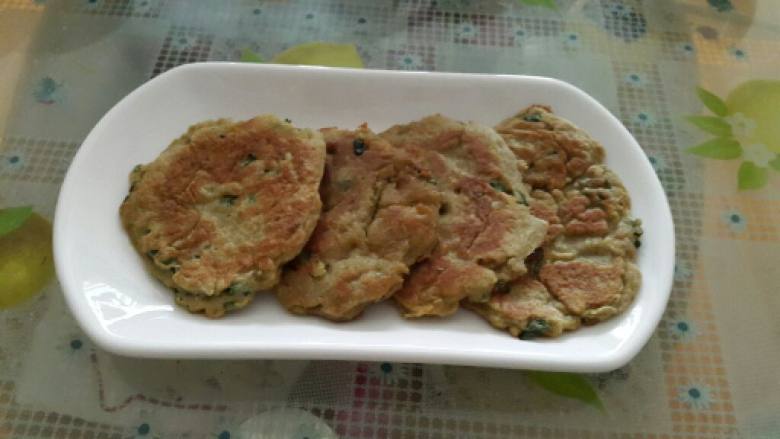 豆渣虾皮饼