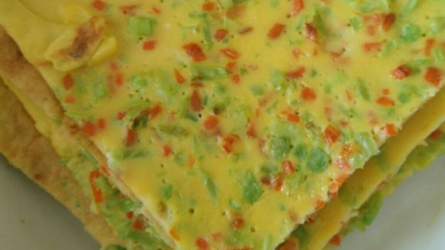 苦瓜火腿鸡蛋饼