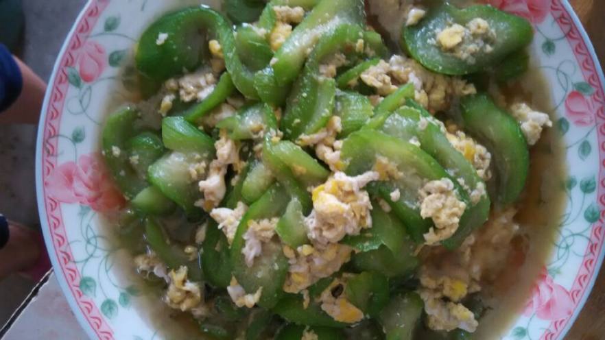 丝瓜炒蛋