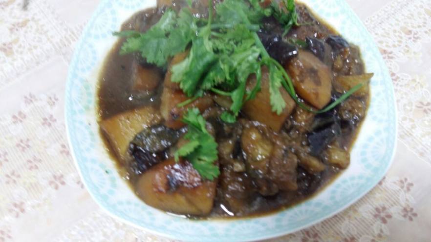 土豆炖茄子