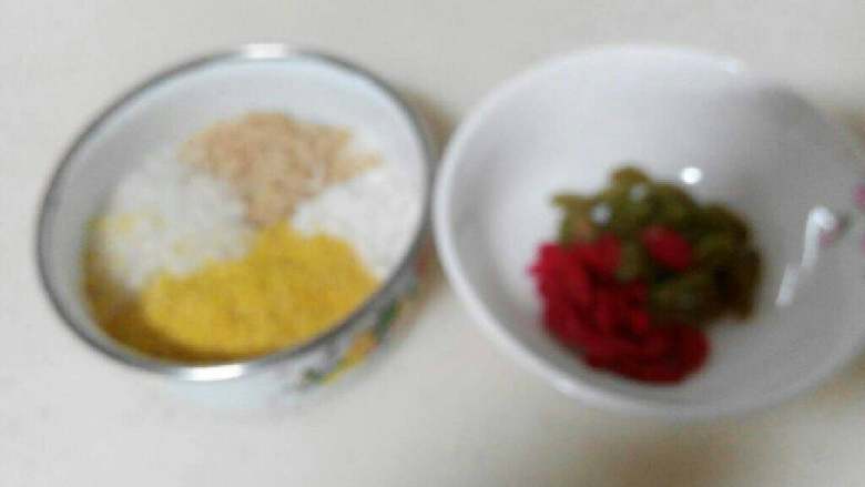枸杞葡萄干糙米粥,准备材料