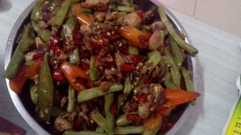 四季豆爆炒鸡肉