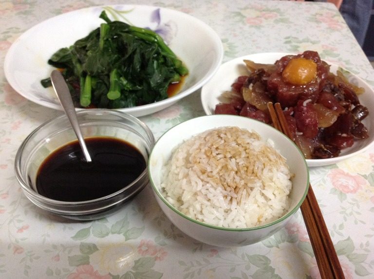 電飯煲版四寶腊味飯