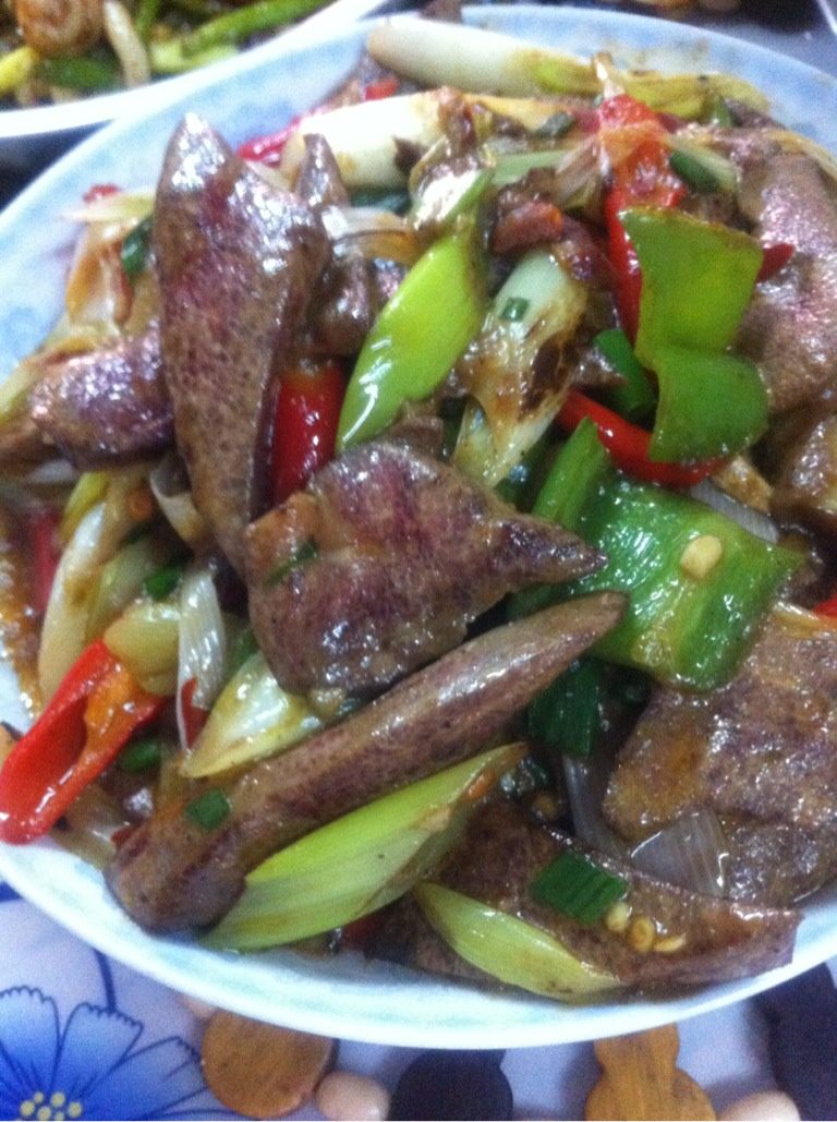 大葱爆猪肝