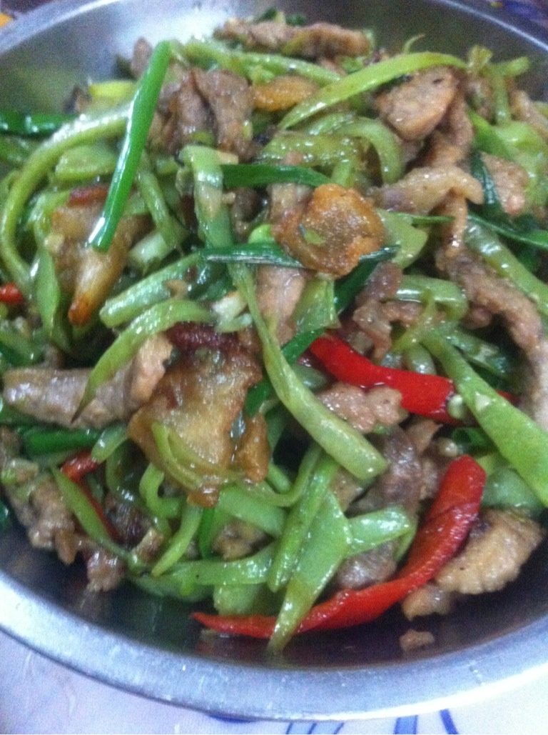 刀豆炒肉丝