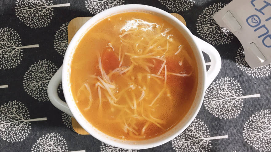 金针菇番茄汤