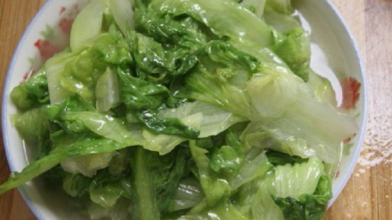 炒生菜,成品来了，看，美吧