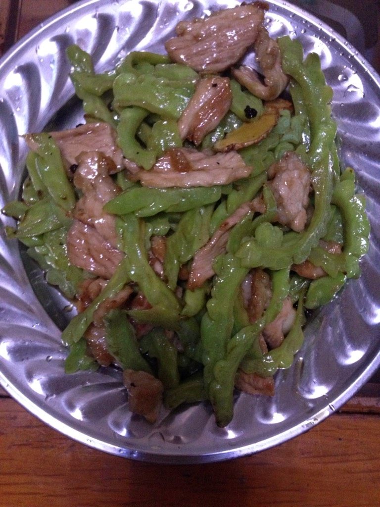肉片烩苦瓜