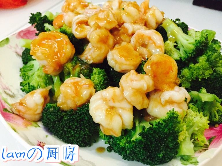 西兰花炒虾球
