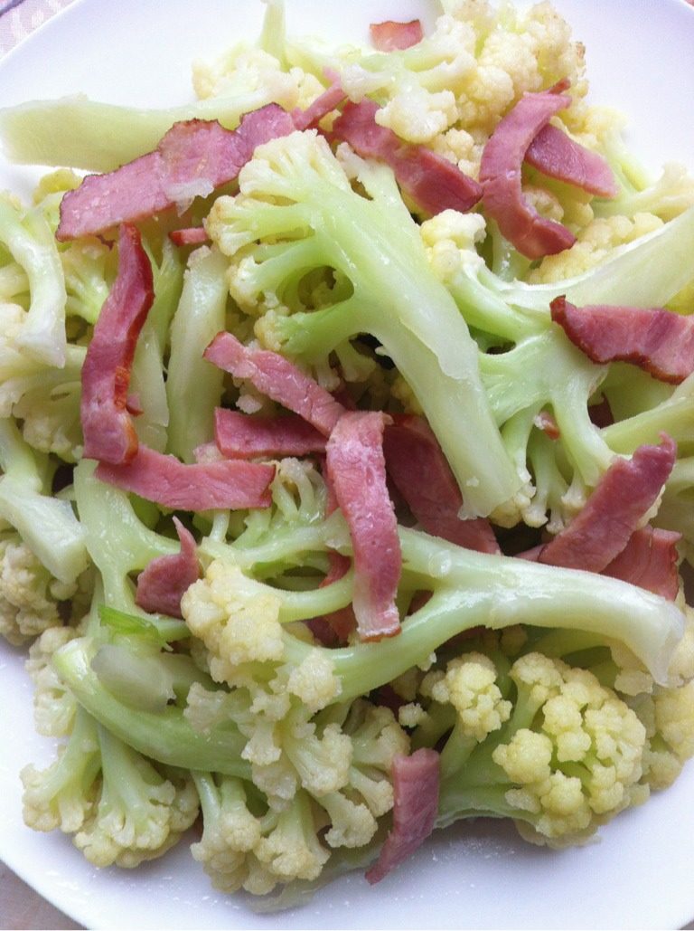 培根炒花菜