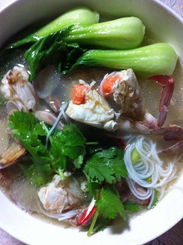 美味的海鲜粉干