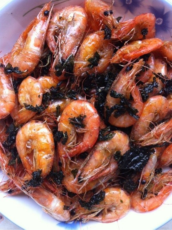 椒盐茶叶虾