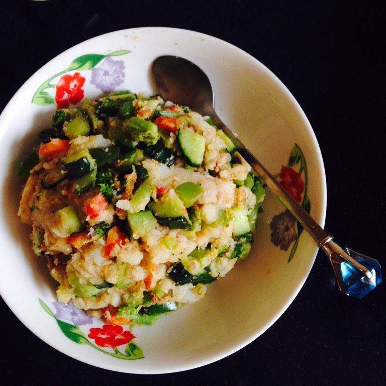 【减脂午餐】蔬菜土豆泥,装盘~