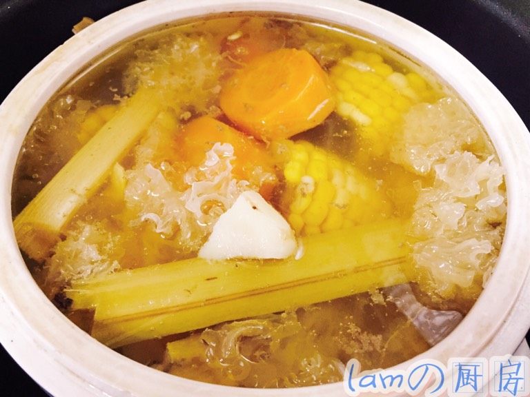 竹蔗马蹄银耳汤