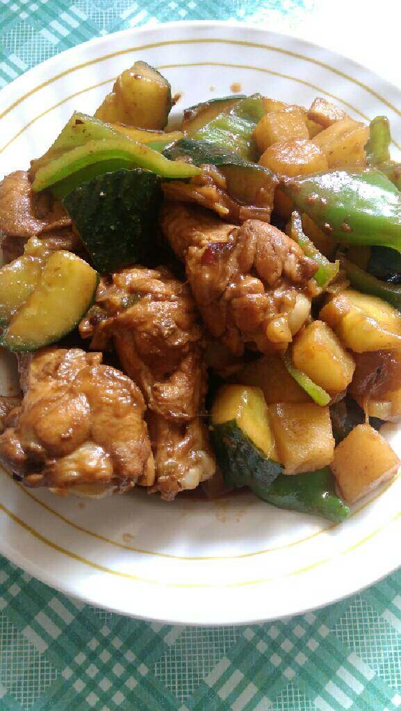 豆豉闷鸡腿
