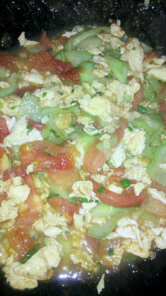 鸡蛋番茄炒丝瓜