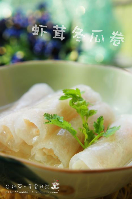 虾茸冬瓜卷