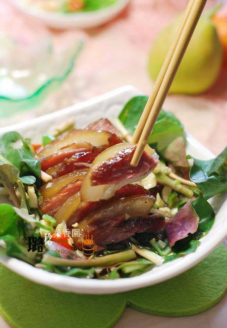 折耳根拌咸肉