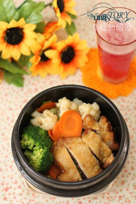 日式煎鸡饭