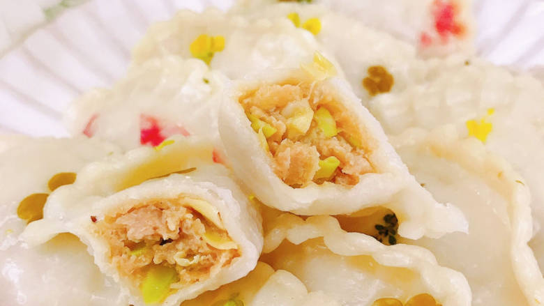 #闹元宵#鲜花饺子,美味的饺子蒸好了