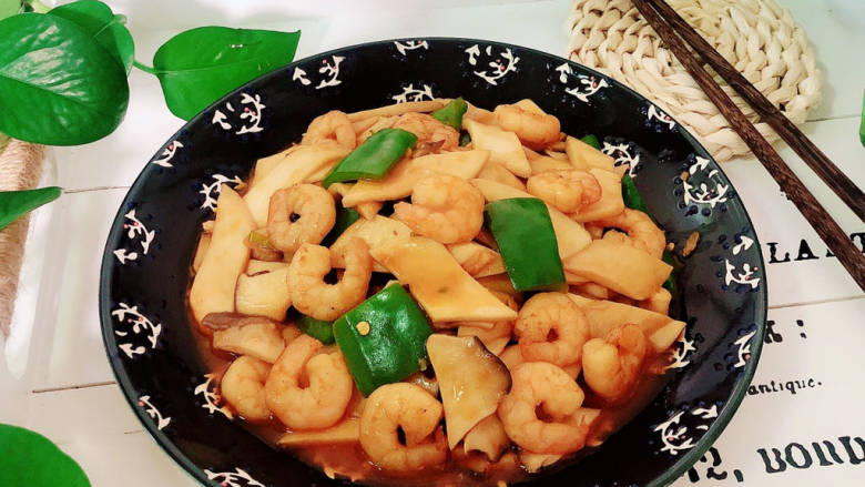 杏鲍菇炒虾仁,营养超丰富哟!